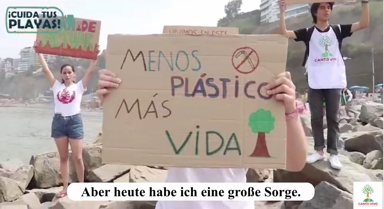 Foto von Videoclip CANTO VIVO Plastikaktion2