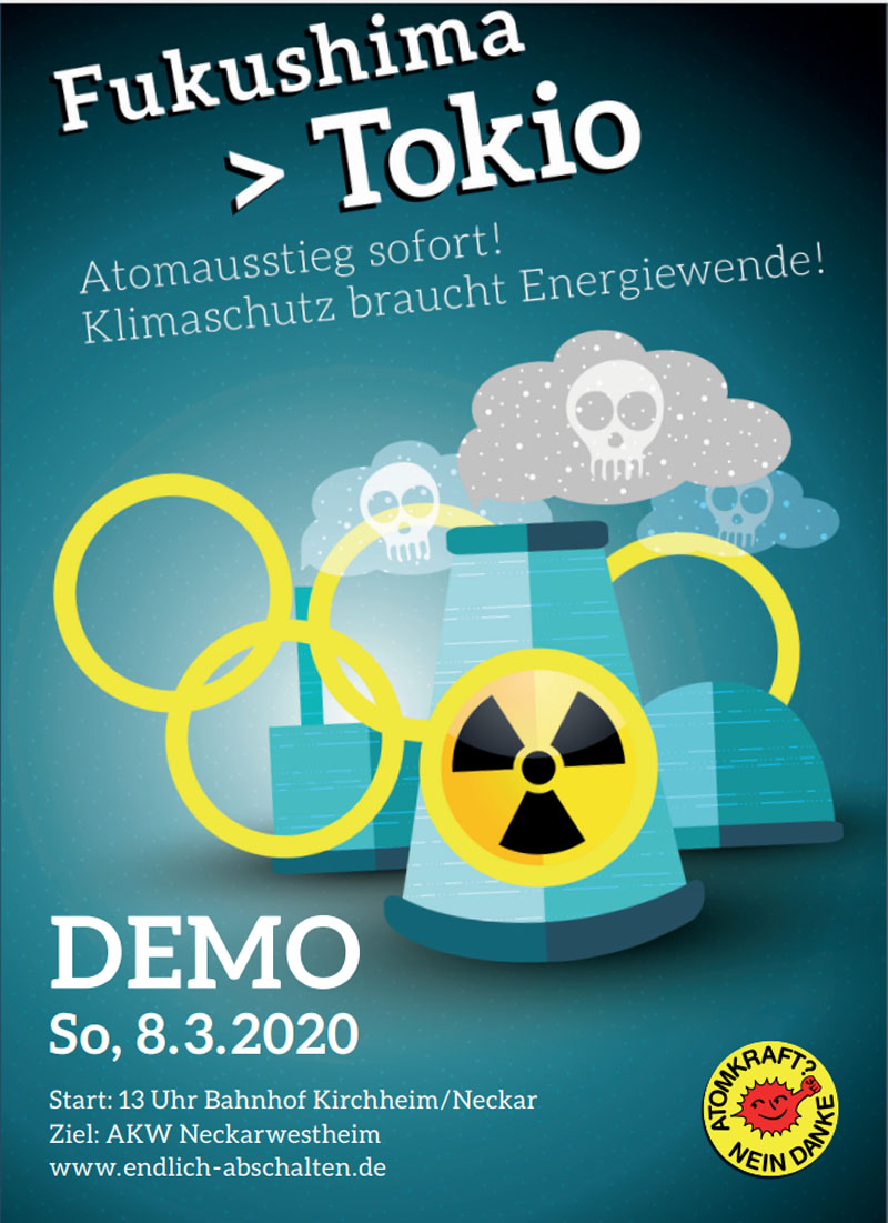 Fukushima Demo 08 03 2020 Neckarwestheim