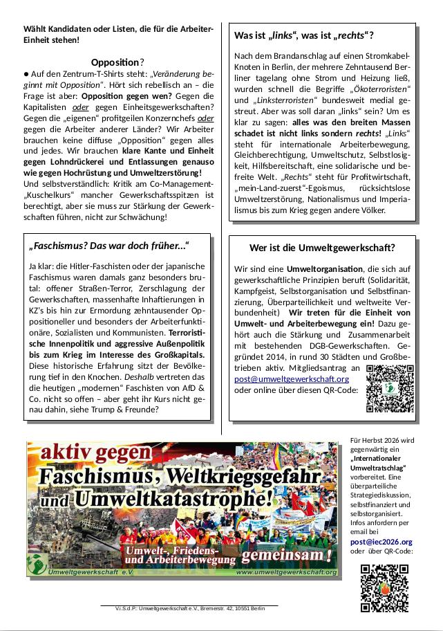 UG Flyer BR Wahlen 2026 gegen moderne Faschisten S2