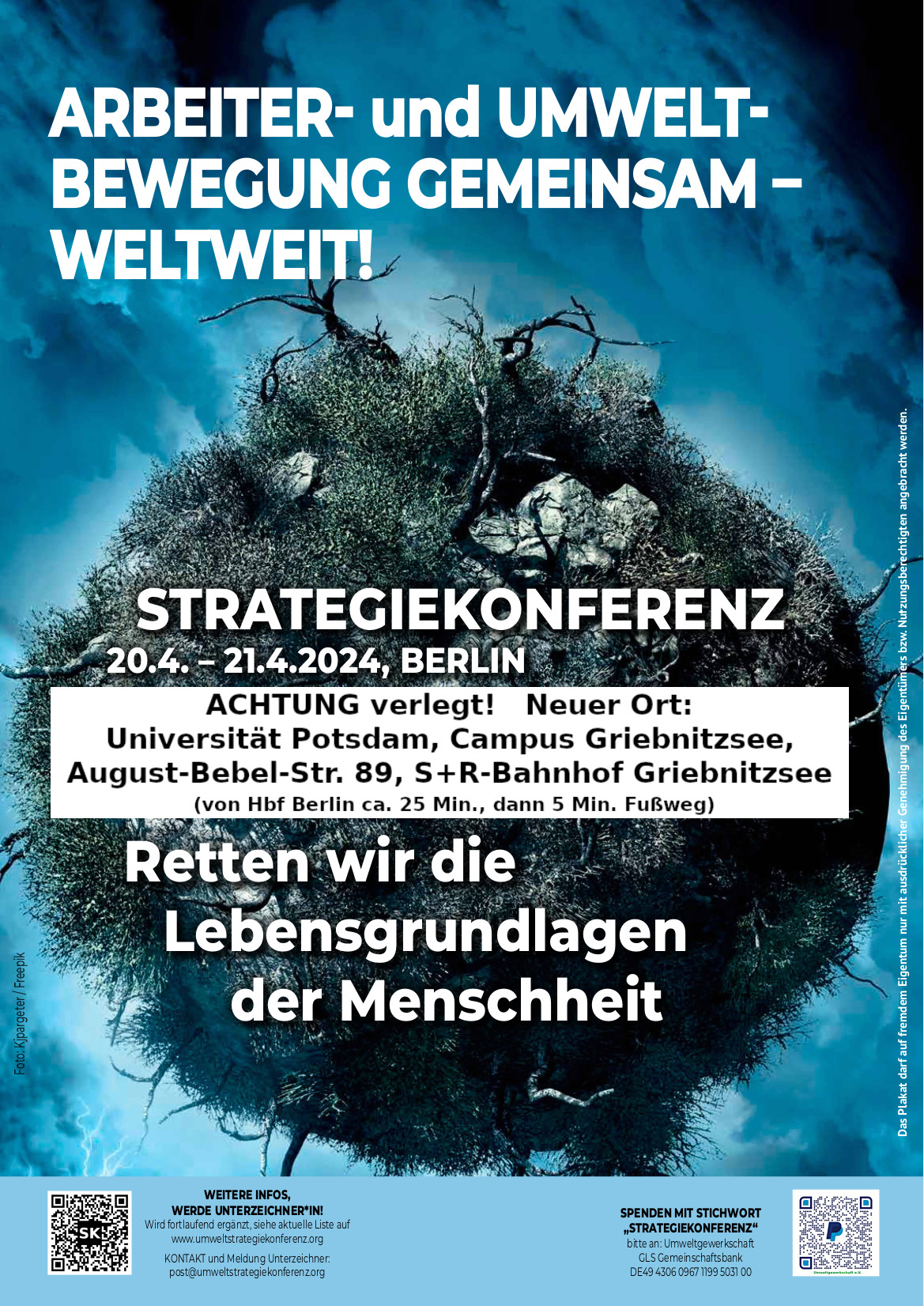 Plakat A3 Strategiekonferenz neuer Ort 